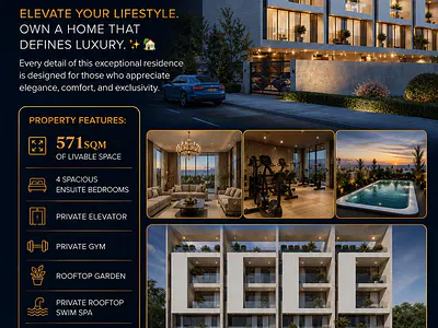 Luxury 4 Bedrooms Terraced with BQ (Off Plan)