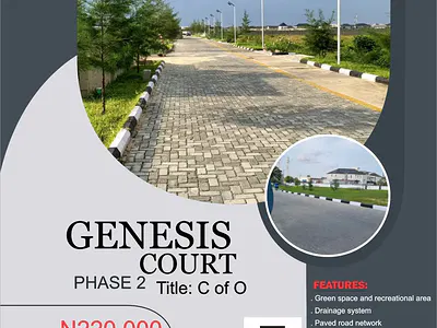 Service Residential Estate Land with C of O Title Buy and Bulid