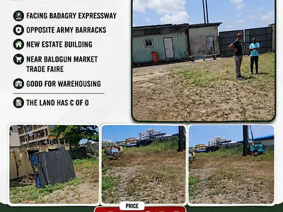 Prime 1-Acre Dry Land Strategically Located Facing Badagry Expressway,