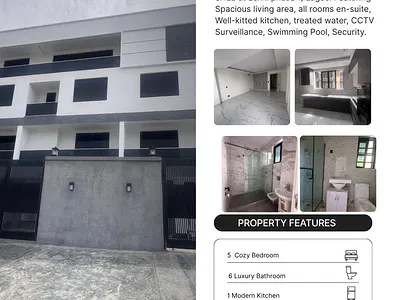 5 Bedroom Semi-Detached Duplex with BQ