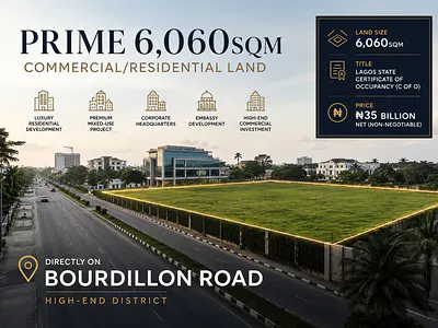 Prime 6060SQM Commercial/Residential Land