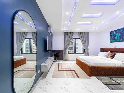 Furnished Waterview 3-Bedroom Apartment Plus 1-Room BQ