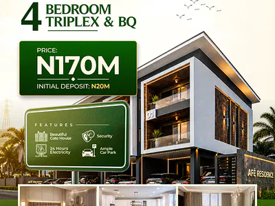 Specious Luxurious 4 Bedrooms Terrace Duplex with BQ