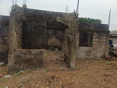Uncompleted Bungalow on a Full Plot of Land
