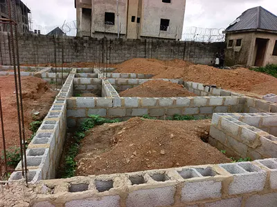 Luxury 3bedroom Bungalow Block Work for DPC in Lugbe. Abuja -- Nigeria.
