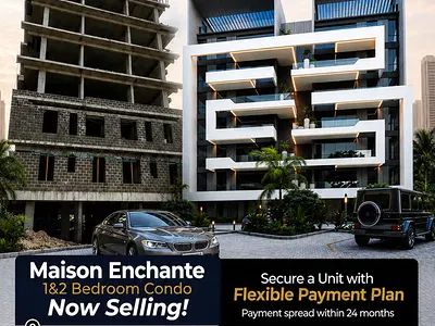 Contemporary 1 Bedroom Serviced Condo with 24 Months Payment Plan