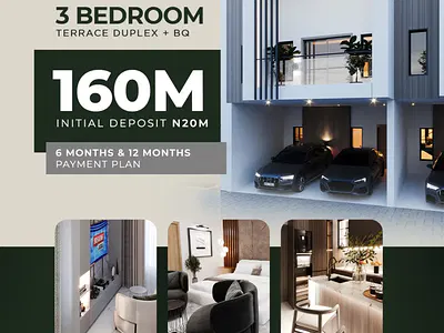 Luxury 3 Bedrooms Terrace Duplex + BQ — Lekki, Lagos