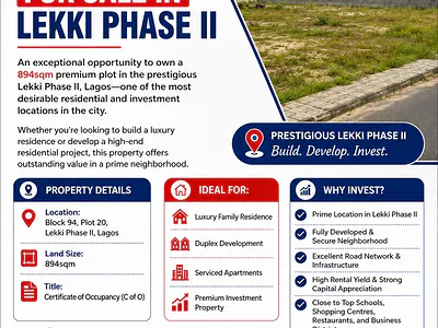 Prime Land for Sale in Lekki Phase Ii