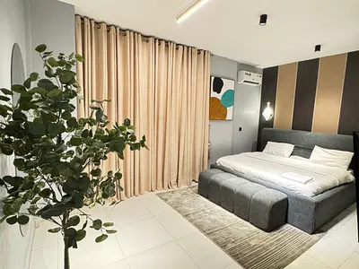 Our Spacious Boho-Themed *one-Bedroom with 24/7 Power Supply (Ikedc, I