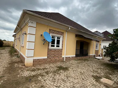 3 Bedroom with Bungalow with BQ Selfcon Alone in Compound