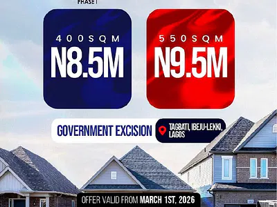 Affordable Ibeju Lekki Land Option. a Buy and Build Offer at Lekki