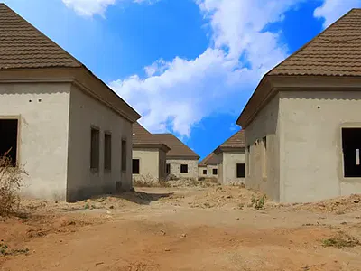 10 Years Mortgage Plan on 3 Bedroom Detached Bungalow Carcass — Dynamite Estate, Kyami, Abuja