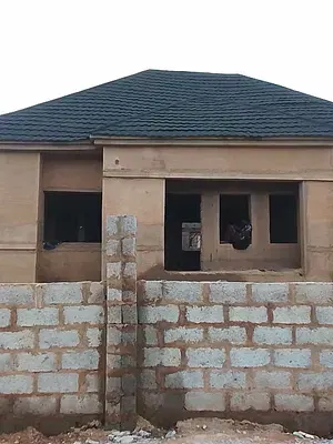 10 Years Mortgage Plan on 3 Bedroom Detached Bungalow Carcass — Dynamite Estate, Kyami, Abuja