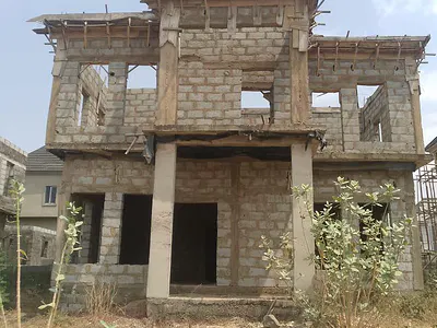 Luxury 4bedroom Fully Detached Duplex Carcass in Lugbe. Abuja