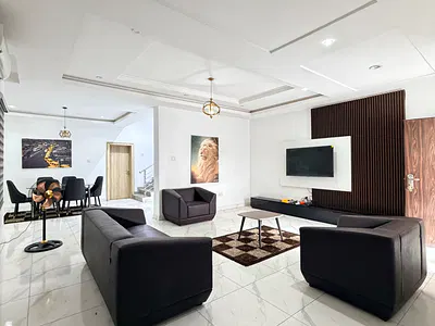 Furnished 4bedroom Terrace Duplex with BQ