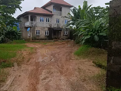 Duplex with Uncompleted Building on 2 Plots of Land — Off Alake Bus Stop, Idimu, Lagos