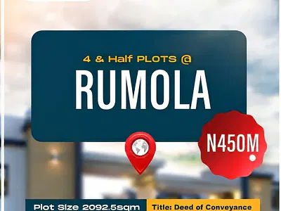 Prime Investment Opportunity: 4½ Plots in Rumuola with Verified Title