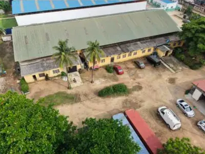 A Bay Warehouse with Offices Facing Ilupeju Bypass with Conveyance