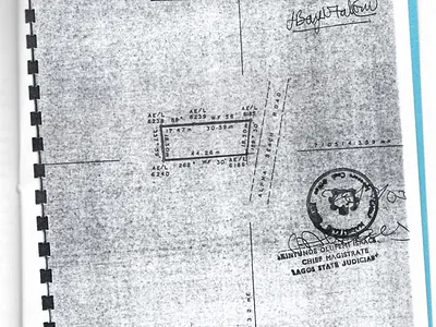 A Strategically Located Land Directly Facing the Road Is Available