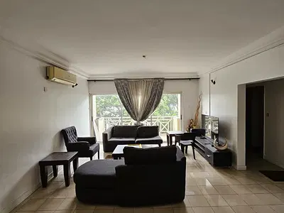 A Furnished 3 Bedroom Apartment with a Room BQ