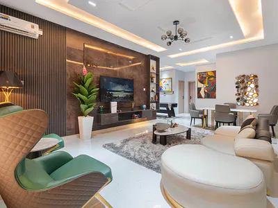 Furnished 2 Bedroom Apartment with Snooker Board, PS5, Swimming Pool