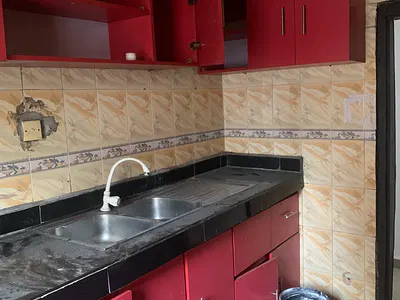 Sharp Mini Flat with Pop Finishing, Guest Toilet