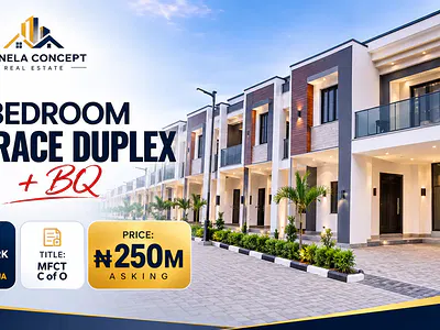 Luxury 4-Bedroom Terrace Duplex + BQ