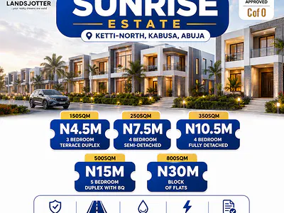 4-Bedroom Fully Detached Duplex Plot (350 SQM)