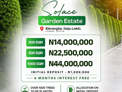 Land — Elerangbe / Solace City Estate, Ibeju Lekki, Lagos
