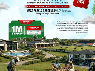 Adron Homes Grace & Mercy Estate Ayegun Oluyole Ext Ibadan Land