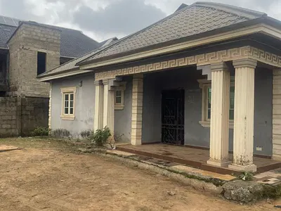 3 Bedroom Bungalow Built on a Full Plot of Land in a Developing Area