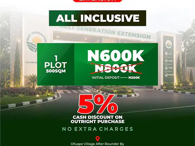 Plot of Land in a Serene and Secured Estate with No Extra Charges