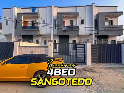 Newly Built 4 Bedroom Self Compound Terrace Duplex