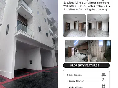5 Bedroom Terrace Duplex Available