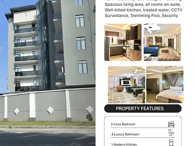 3 Bedroom Apartment Available — Lekki Phase 1, Lekki, Lagos