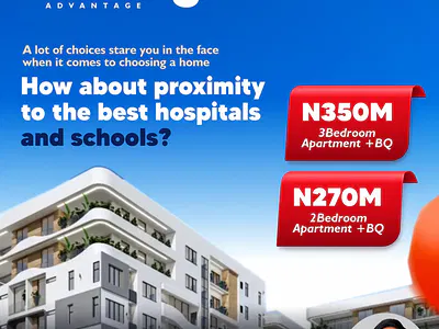 Luxury 2- & 3-Bedroom Apartment with BQ for Sale