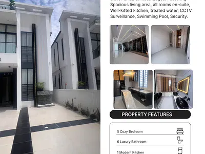 5 Bedroom Fully Detached Duplex with BQ Available