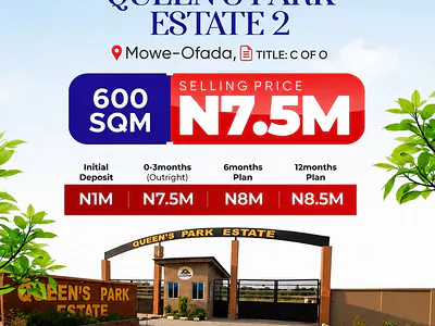 Land — Near Nestlé, Int' Breweries, Olam PLC /Sagamu Interchange/Queen’s Park, Mowe Ofada, Ogun
