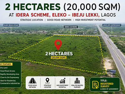 2 Hectares Which Is 20, 000 SQM