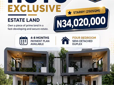 4 Bedroom Semi Detached Duplex