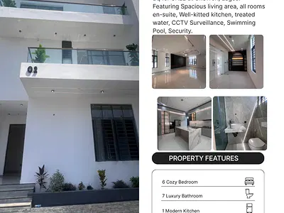 6 Bedroom Fully Detached Duplex with BQ Available