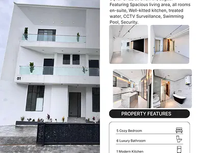 5 Bedroom Fully Detached Duplex with BQ Available