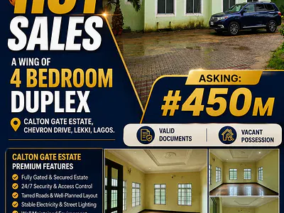 A Wing of 4 Bedroom Semi Detached Duplex
