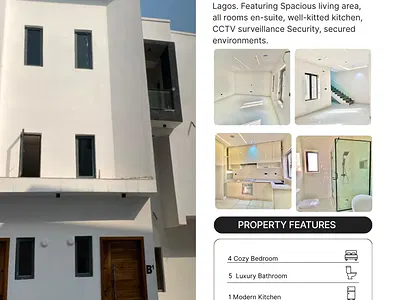 4 Bedroom Terrace Duplex with BQ Available