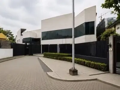 Massive Detached Commercial Building with Open Terrace
