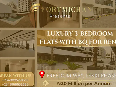 Luxury 3-Bedroom Apartments with BQ