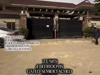2 Units of 4bedrooms Gated Semi Detached Duplex + BQ