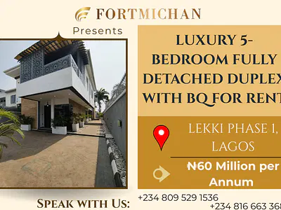 Luxury 5-Bedroom Fully Detached Duplex with BQ
