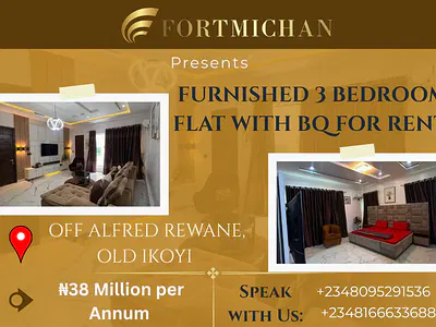 Furnished 3-Bedroom Apartment with BQ