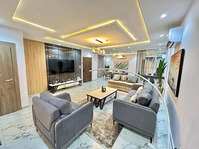 Fully Furnished Serviced 3bedroom Apartment with Swim Pool+24hrs Light